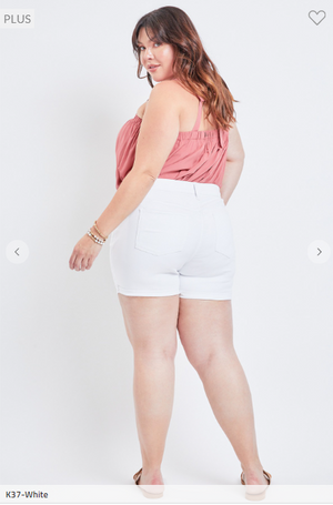 SALE- Elizabeth Exposed Button Cuff Shorts (3 washes)