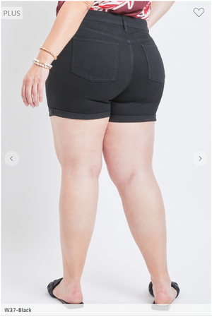 SALE- Elizabeth Exposed Button Cuff Shorts (3 washes)