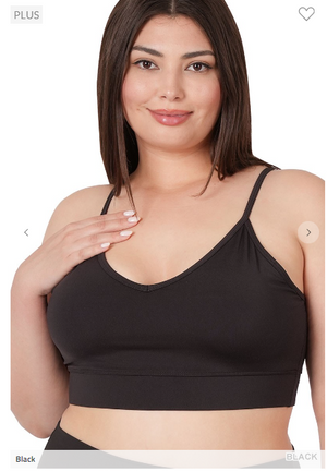 Vneck Athletic Cami Strap Bralette