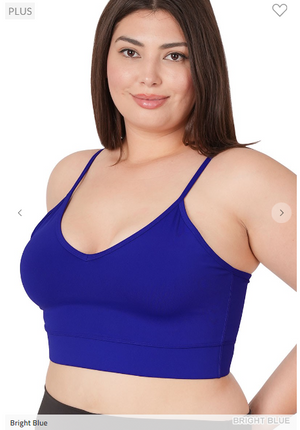 Vneck Athletic Cami Strap Bralette