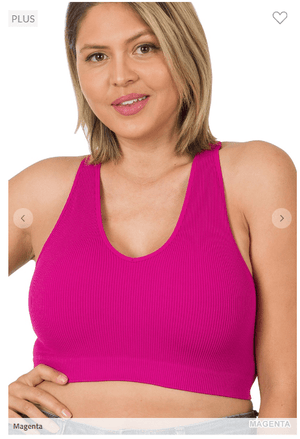 Remy Ribbed V-Neck Brami Bralette