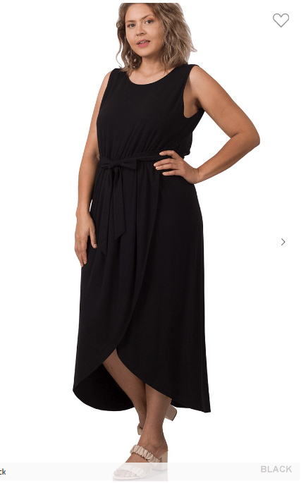 Jolene Belted Tulip Tank Dress