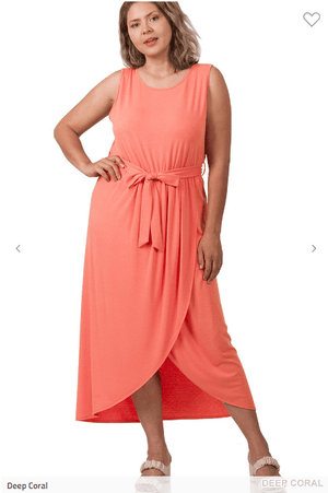 Jolene Belted Tulip Tank Dress