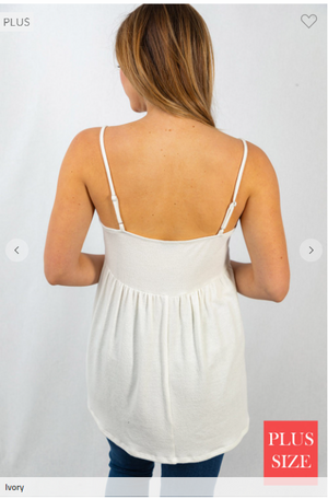 Angel Empire Waist Knit Tank (2 colors)