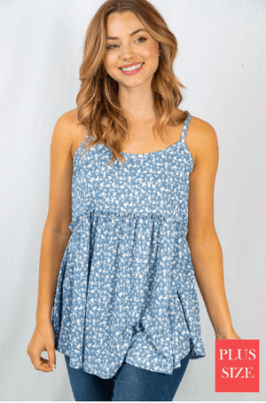 Kayla Vintage Floral Empire Tank (3 colors)