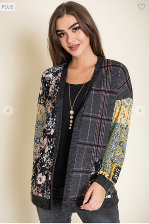 Mixed Feelings Open Cardigan ( 2 colors)