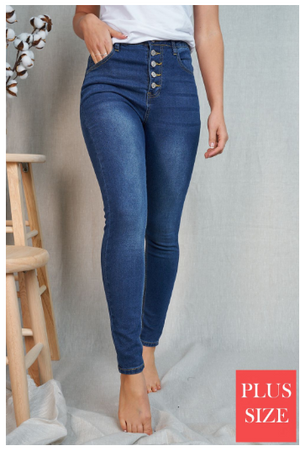 Bridget Buttonfly WB Skinny Jeans