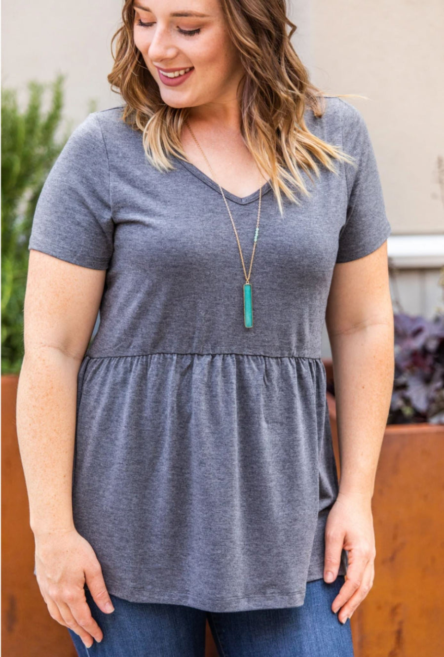 Flatter + Stretch Mini-Ruffle Top (more colors!) Tops Michelle Mae 