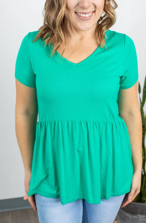 Flatter + Stretch Mini-Ruffle Top (more colors!) Tops Michelle Mae 