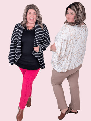 Margot Slim Fit Ankle Crop Pull On Pant-10- Bottoms Non-Denim-HEIMISH-Styled by Stacked - A Plus Size Women's Boutique in Lakeville, MN