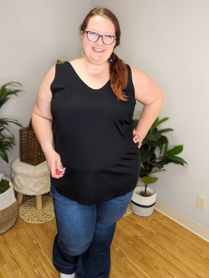 Aubrie Strappy Reversible Tank (2 colors)