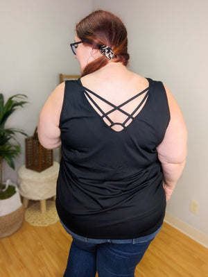 Aubrie Strappy Reversible Tank (2 colors)