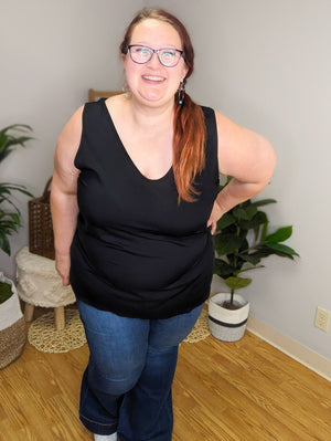 Aubrie Strappy Reversible Tank (2 colors)