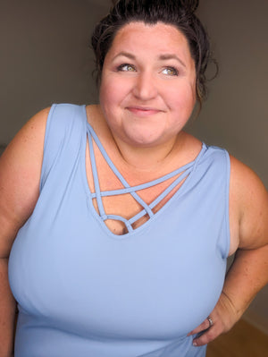 Aubrie Strappy Reversible Tank (2 colors)