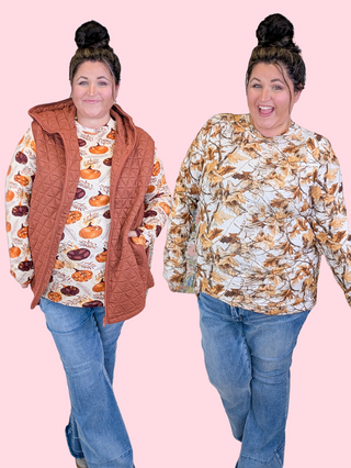 Blair Mockneck w/Thumbholes in Fall Vibes (3 Prints)