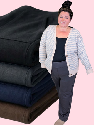 Poppy Pull On Scuba Dress Pants (4 Colors)