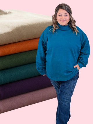 Marley Mockneck Pullover Sweatshirt (6 Colors)