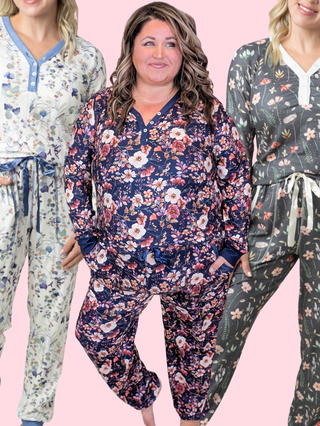 Jameson Luxe Henley + Pant Pajama Set (3 Prints)