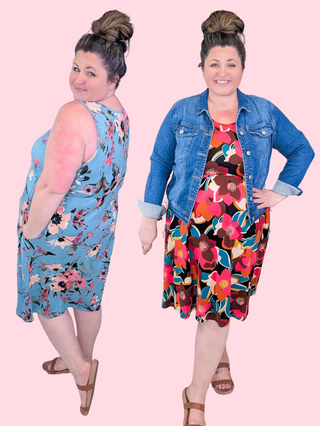 Tara Babydoll Tank Dress in Florals