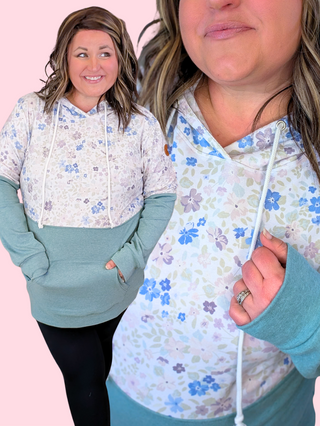 PHC Triple Stretch Pullover Hoodie in Spring Meadow & Sage