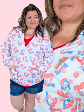 PHC- Patriotic Cherries Full Zip Hoodie