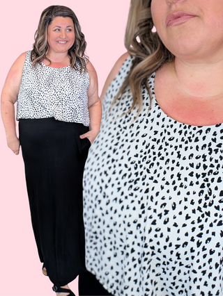 Britt Two-Fer Tank Maxi Dress