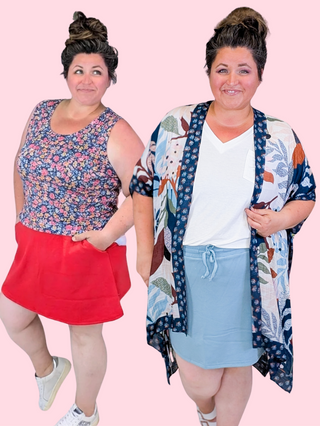Serena Luxe Scuba Skort w/Pockets (4 COLORS)