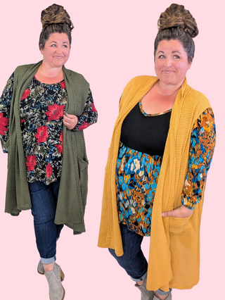 Juniper Midi Vest Cardigan w/Pockets (3 Colors)