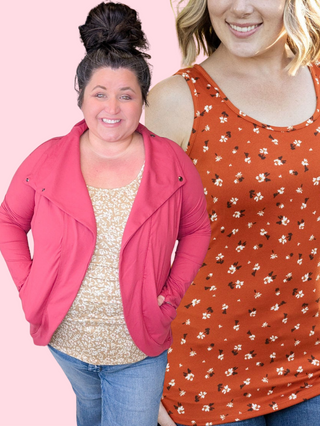 Elsie Scoopneck Buttery Soft Luxe Tank (7 Prints)