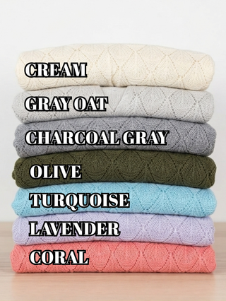 Whitney Textured Knit  Lightweight Cardigan (7 Colors)