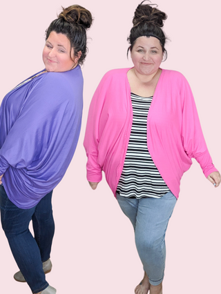 Solid Brushed Cocoon Cardigans (many colors!)