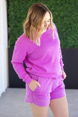 Addie Vintage Wash Scoop Bottom Pullover (14 colors)-2- Long Sleeve Tops-Michelle Mae-Styled by Stacked - A Plus Size Women's Boutique in Lakeville, MN