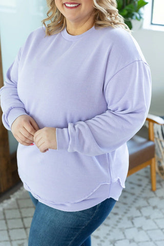 Addie Vintage Wash Scoop Bottom Pullover (14 colors)-2- Long Sleeve Tops-Michelle Mae-Styled by Stacked - A Plus Size Women's Boutique in Lakeville, MN