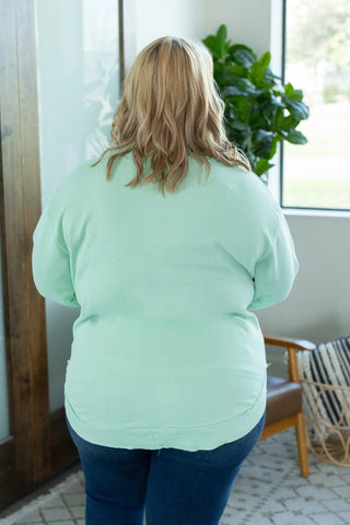 Addie Vintage Wash Scoop Bottom Pullover (14 colors)-2- Long Sleeve Tops-Michelle Mae-Styled by Stacked - A Plus Size Women's Boutique in Lakeville, MN