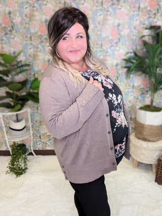 Aiden Cashmere Soft Cardigan w/Button Details (2 colors)-4- Overlayer Tops-EMERALD-Styled by Stacked - A Plus Size Women's Boutique in Lakeville, MN