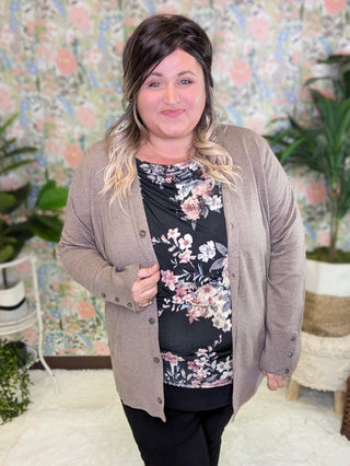 Aiden Cashmere Soft Cardigan w/Button Details (2 colors)-4- Overlayer Tops-EMERALD-Styled by Stacked - A Plus Size Women's Boutique in Lakeville, MN