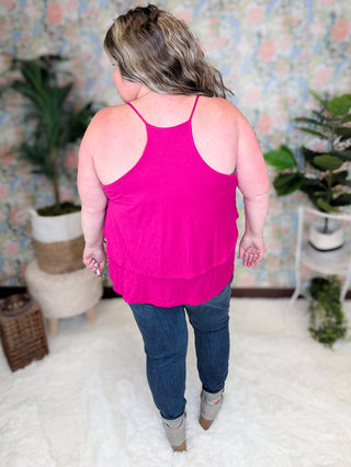 Alexis Tiered Racerback Tank in Solids (2 Colors)-1- ShortSlv/Slvless Tops-WHITE BIRCH-Styled by Stacked - A Plus Size Women's Boutique in Lakeville, MN