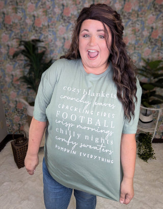 All Things Fall Short Sleeve Graphic Tee (2 Colors)-6- Graphic Tops-inked up apparel-Styled by Stacked - A Plus Size Women's Boutique in Lakeville, MN