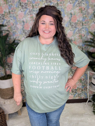 All Things Fall Short Sleeve Graphic Tee (2 Colors)-6- Graphic Tops-inked up apparel-Styled by Stacked - A Plus Size Women's Boutique in Lakeville, MN