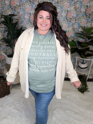 All Things Fall Short Sleeve Graphic Tee (2 Colors)-6- Graphic Tops-inked up apparel-Styled by Stacked - A Plus Size Women's Boutique in Lakeville, MN