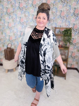 1- ShortSlv/Slvless Tops Allie Crochet Lace Top Tank in Ribbed Black plus size clothing