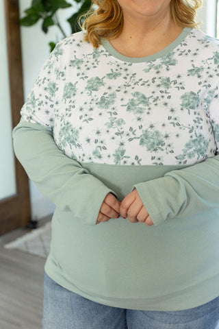 Amy Triple Stretch Floral Mix Premium Pullovers (3 colors)-2- Long Sleeve Tops-Michelle Mae-Styled by Stacked - A Plus Size Women's Boutique in Lakeville, MN