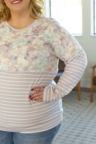 Amy Triple Stretch Floral Mix Premium Pullovers (3 colors)-2- Long Sleeve Tops-Michelle Mae-Styled by Stacked - A Plus Size Women's Boutique in Lakeville, MN