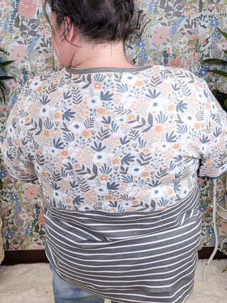 Amy Triple Stretch Floral Mix Premium Pullovers (3 colors)-2- Long Sleeve Tops-Michelle Mae-Styled by Stacked - A Plus Size Women's Boutique in Lakeville, MN