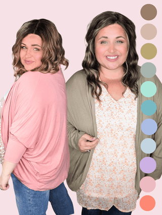 Andi Cooling Cocoon Cardigan w/Pockets-7- Year Round Basic Tops-zenana-Styled by Stacked - A Plus Size Women's Boutique in Lakeville, MN