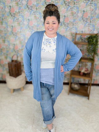 Anita Strappy Detail Tank in Floral + Stripe Colorblock (3 Colors)-1- ShortSlv/Slvless Tops-LOVELY MELODY-Styled by Stacked - A Plus Size Women's Boutique in Lakeville, MN