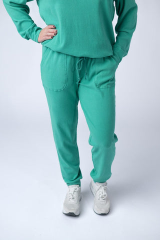 10- Bottoms Non-Denim Annie Luxe Brushed Ribbed Joggers in Solids (11 Colors) plus size clothing