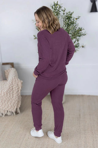 Annie Luxe Brushed Ribbed Joggers in Solids (8 Colors)-10- Bottoms Non-Denim-MICHELLE MAE-Styled by Stacked - A Plus Size Women's Boutique in Lakeville, MN