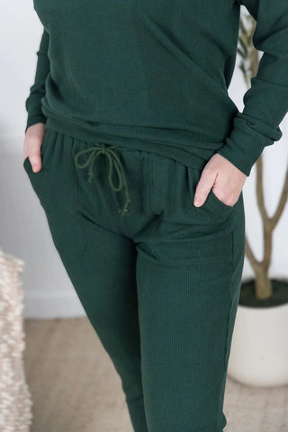 Annie Luxe Brushed Ribbed Joggers in Solids (8 Colors)-10- Bottoms Non-Denim-MICHELLE MAE-Styled by Stacked - A Plus Size Women's Boutique in Lakeville, MN