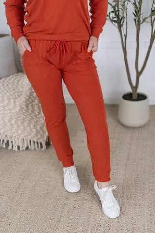 Annie Luxe Brushed Ribbed Joggers in Solids (8 Colors)-10- Bottoms Non-Denim-MICHELLE MAE-Styled by Stacked - A Plus Size Women's Boutique in Lakeville, MN
